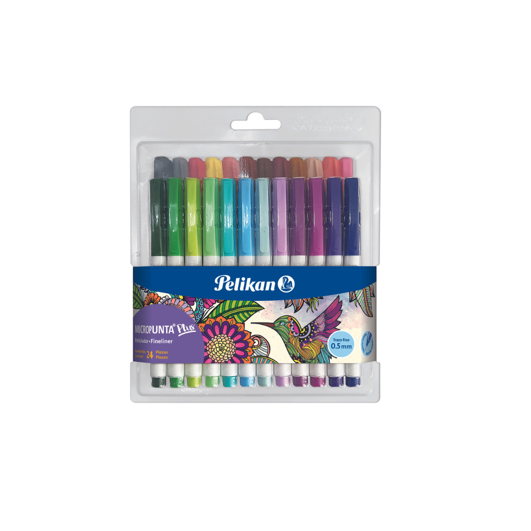 JUEGO FELPAS MICROPUNTAS 24/1 COLORES Surt. BL