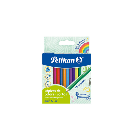 JUEGO LAPICES COLORES 12/1 PEQ. TRIANG. PAQ. 10
