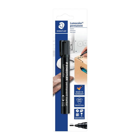 MARCADOR PERMANENTE LUMOCOLOR 350 NEGRO EN BLISTER