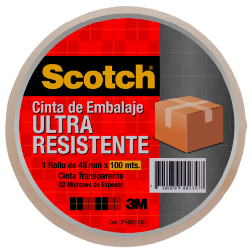 CINTAS DE EMPAQUE (2 X 100MT) TRANSPARENTE Scotch
