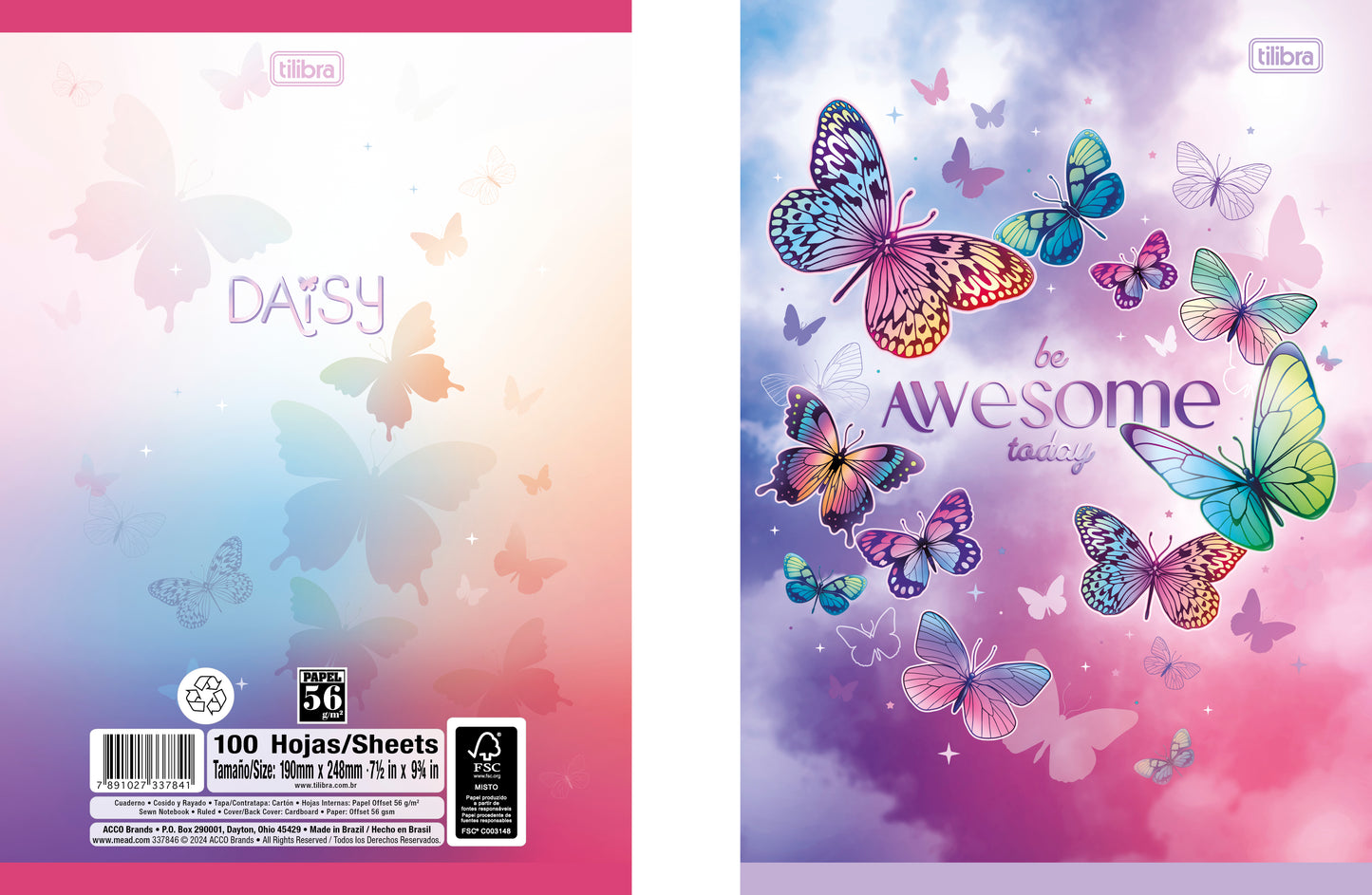 CUADERNO COSIDO 200 PAG. DAISY