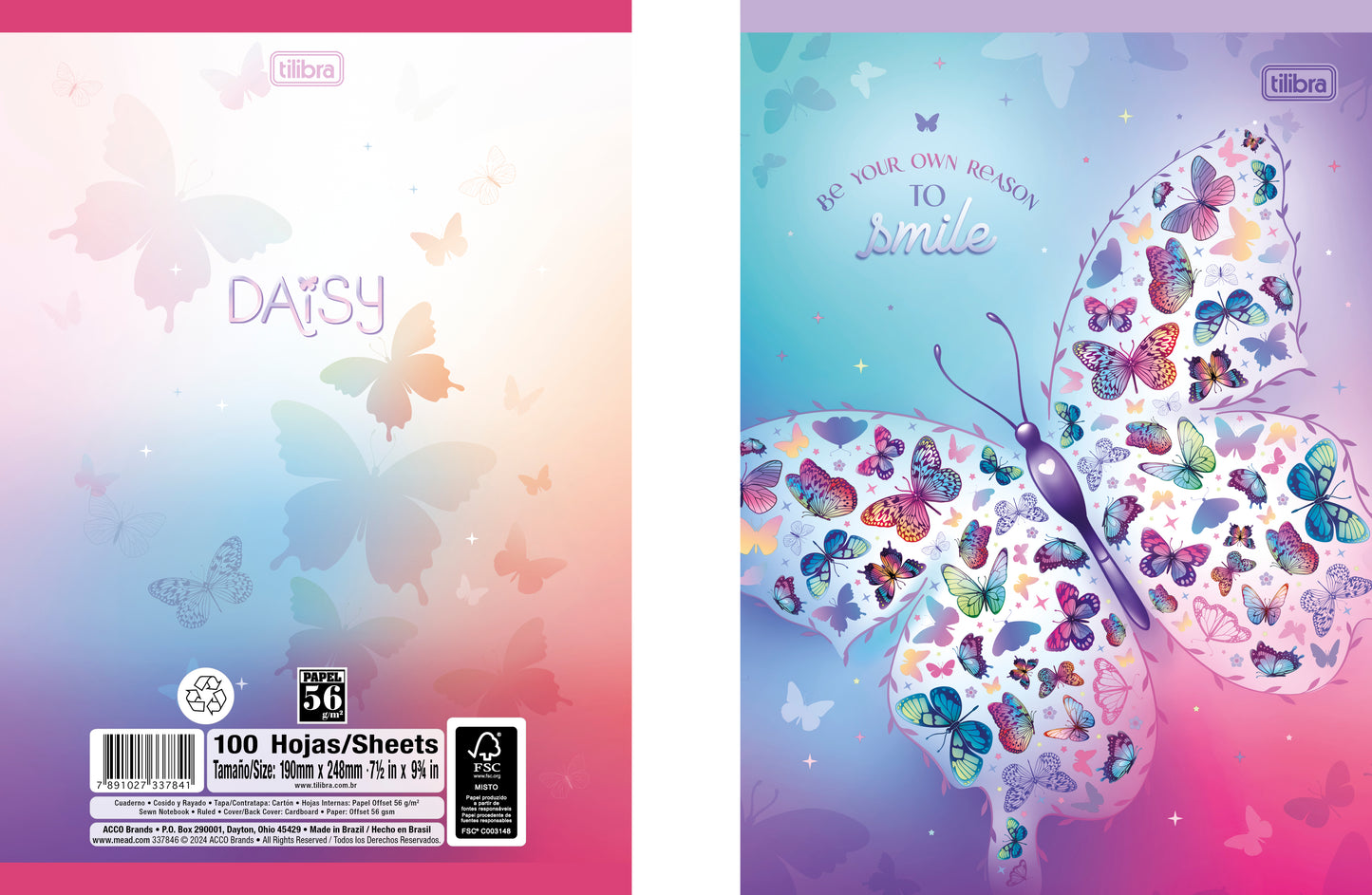 CUADERNO COSIDO 200 PAG. DAISY