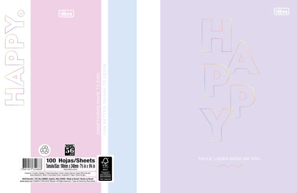 CUADERNO COSIDO 200 PAG. COST CF HAPPY