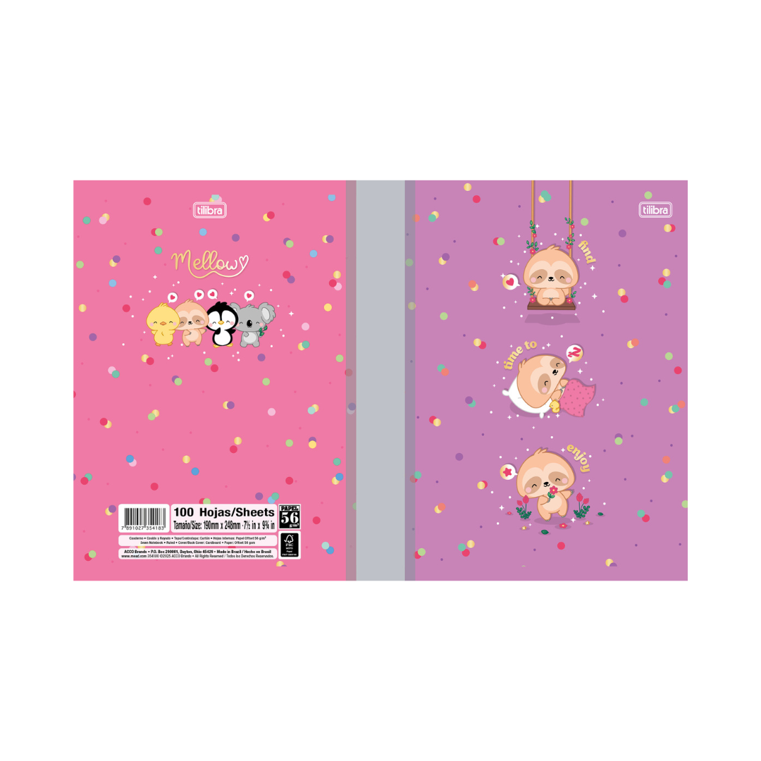 CUADERNO COSIDO 200 PAG. COST CF MELLOW