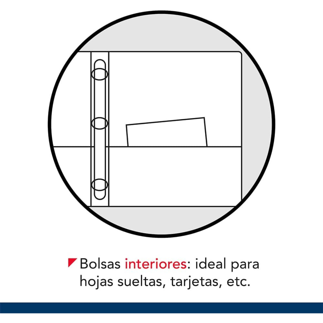 CARPETAS 2" ARGOLLA EN D C/PLASTICO FRONTAL BLANCA