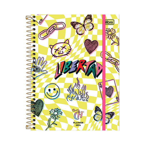 AGENDA DIARIA EN ESPIRAL 2024 PLANNER CAPRICHO M7