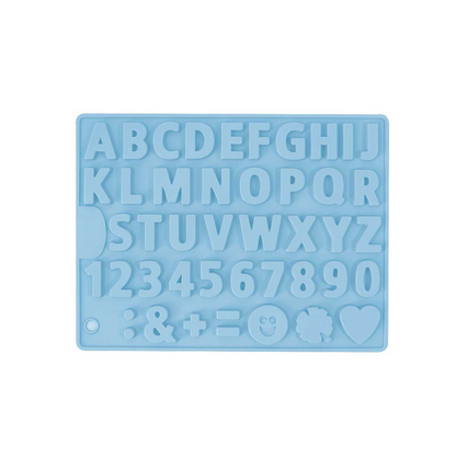 MOLDE FLEXIBLE SILICON LETRAS