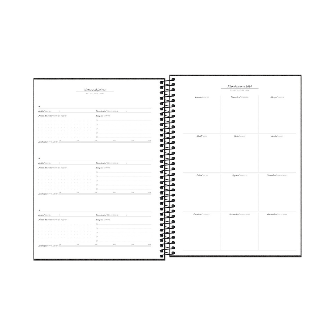 AGENDA DIARIA EN ESPIRAL 2024 CAMBRIDGE M9