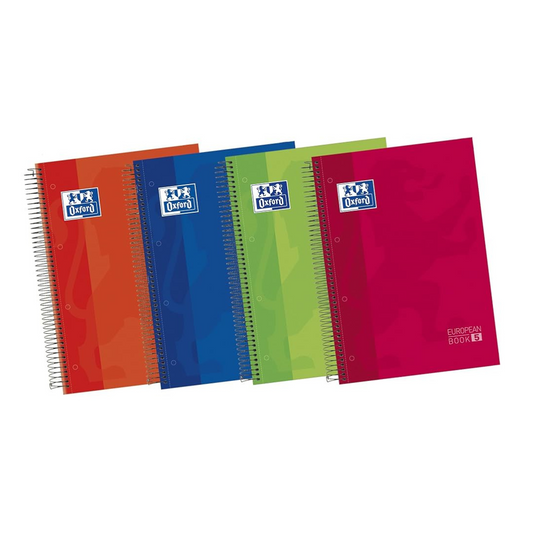 CUADERNO EN ESPIRAL A4 120H 5 DIV. COLORES Surtidos TD