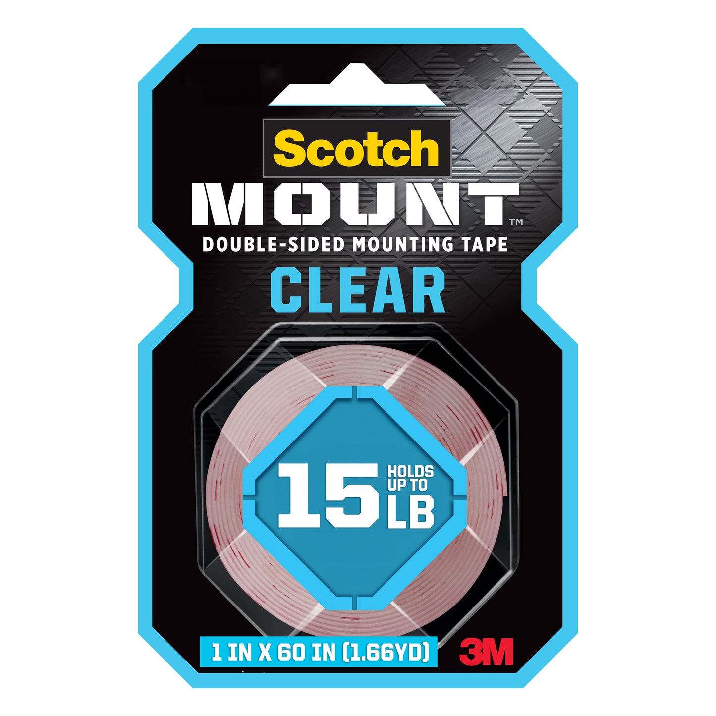 CINTAS PEGANTE DOBLE CARA (1 X 60pulg) CLEAR 15 Lib.