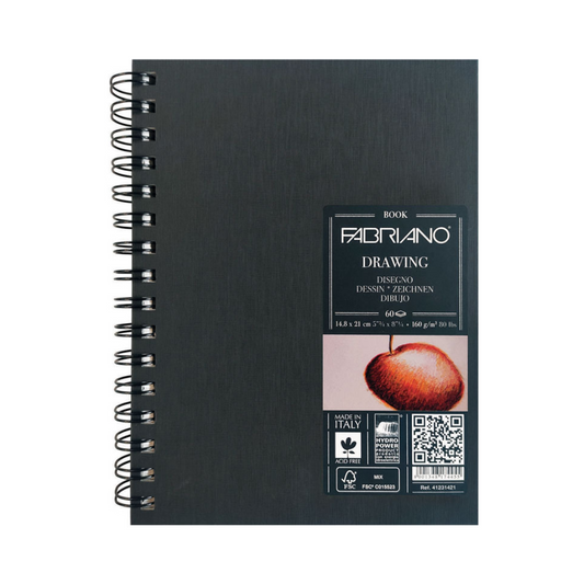LIBRETAS DE DIBUJO EN ESPIRAL A5  160G  60H