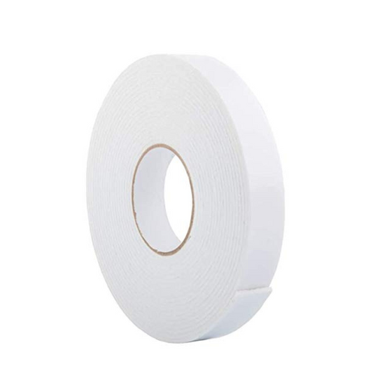 CINTAS PEGANTE DOBLE CARA M100F 18mm X 25M PAQ. 6