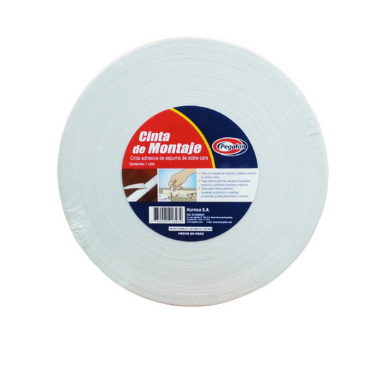 CINTAS PEGANTE DOBLE CARA M100F 1/2 X 55YDS UNIDAD 1