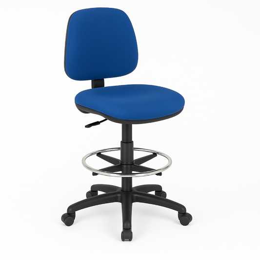 SILLA P/CAJERAS T/TABURETE S/BRAZO LUNA AZUL