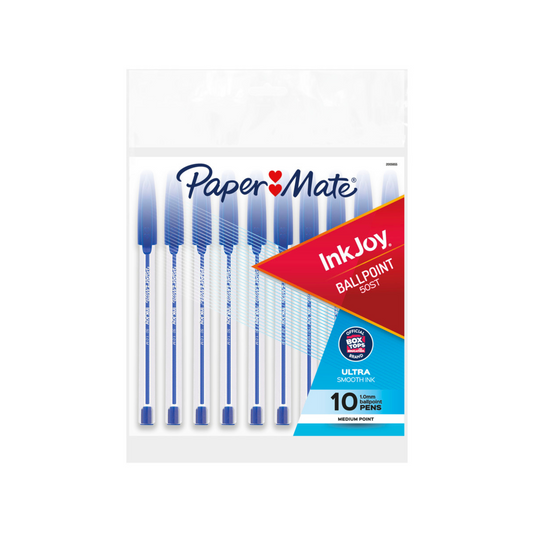 BOLIGRAFOS INKJOY  50 CLEAR 10/1 AZUL Blister PAQ. 12