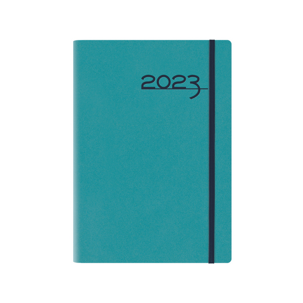 AGENDA DIARIA 2023 (14.5 X 20.5) GREEN SOFT C/ELASTICO Surt.