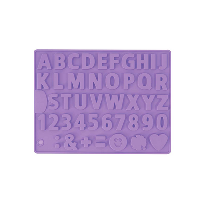 MOLDE FLEXIBLE SILICON LETRAS
