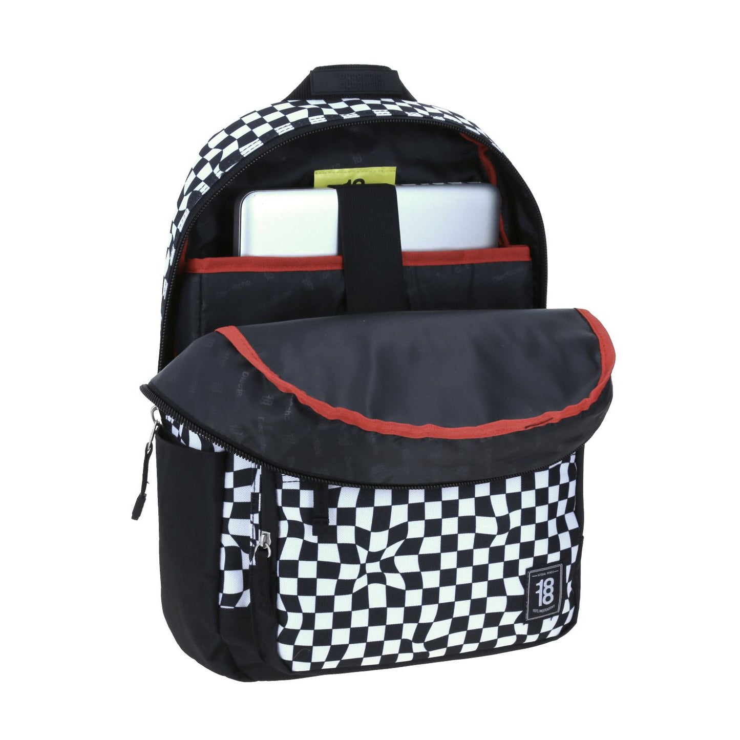 MOCHILAS CHENSON GRANDE 1818 CHECK NEGRO XXIII