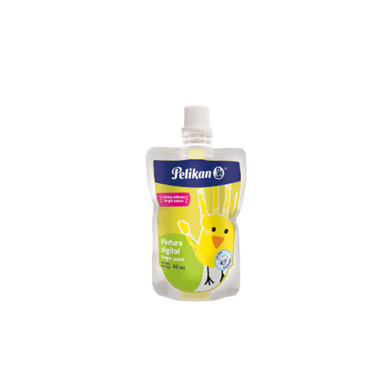 PINTURA P/DEDOS  60 ML AMARILLA FLEXIBLE