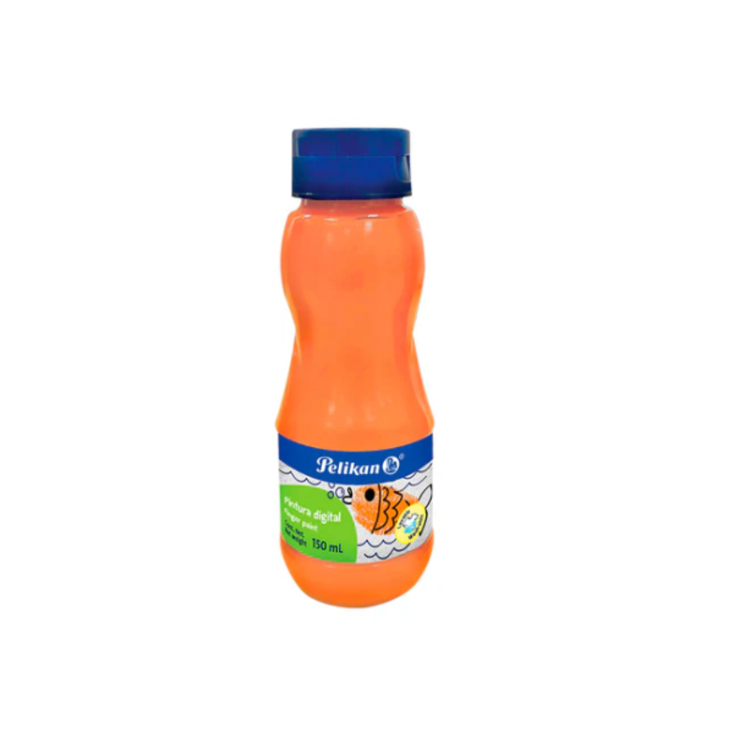 PINTURA P/DEDOS 150 ML  NARANJA