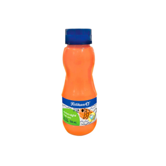 PINTURA P/DEDOS 150 ML  NARANJA