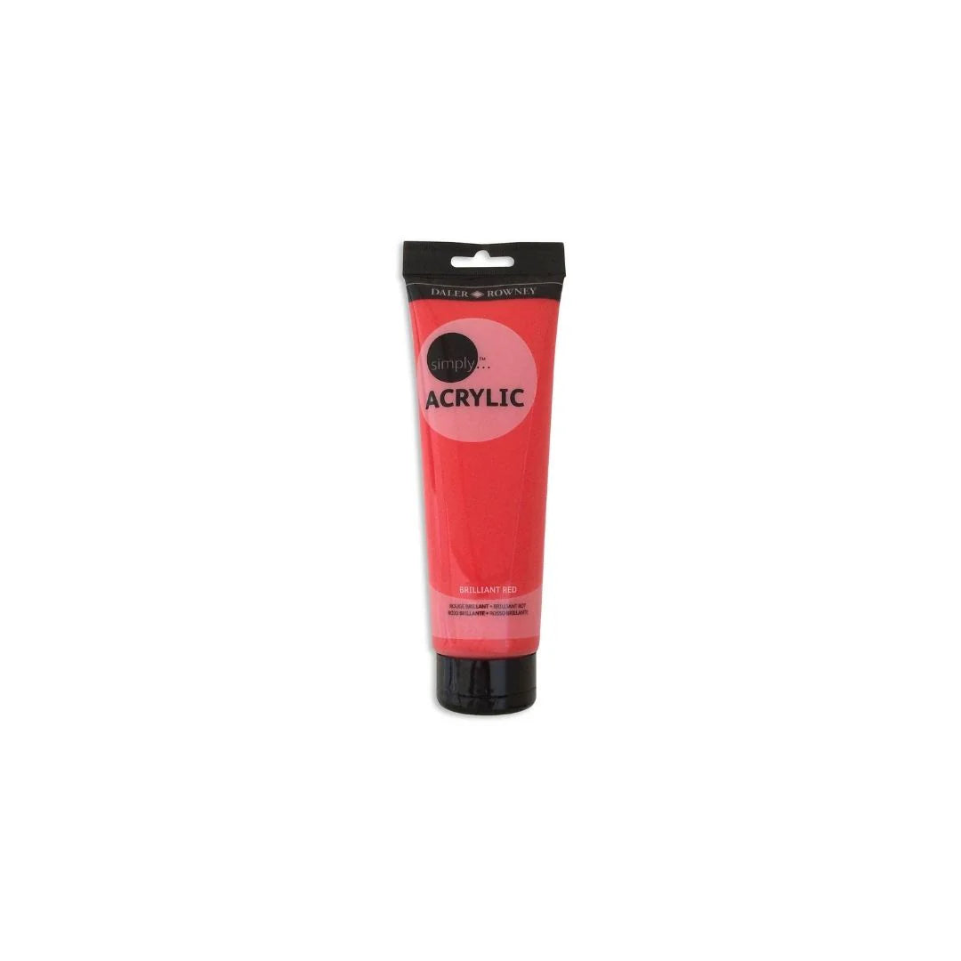 ACRILICA SIMPLY 250ML ROJO BILLANTE