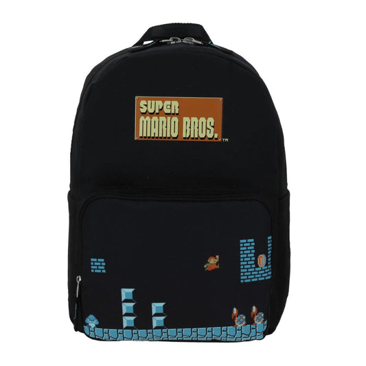 MOCHILA GRANDE NEGRO MARIO BROS WARP XXIV