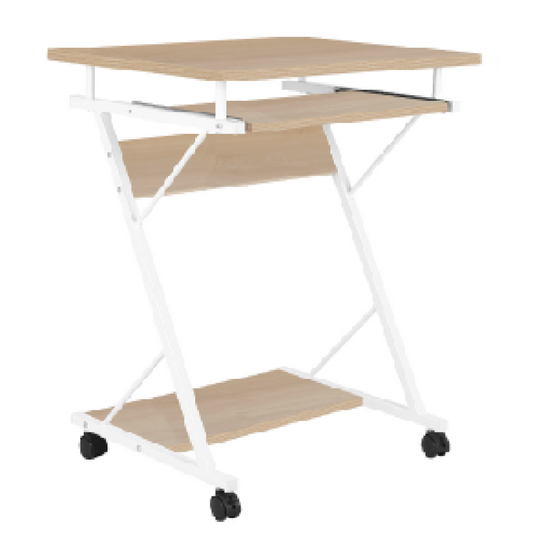 ESCRITORIO P/COMPUTADORA C/PORTATECLADO M37 CREMA