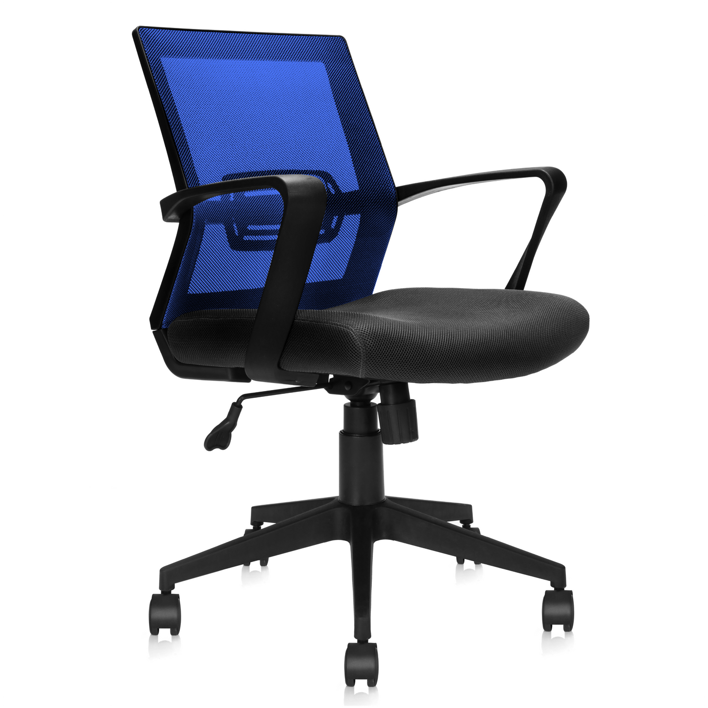 SILLAS P/ESCRITORIO YANESY C/ESP. AZUL Y ASIENTO NEGRO