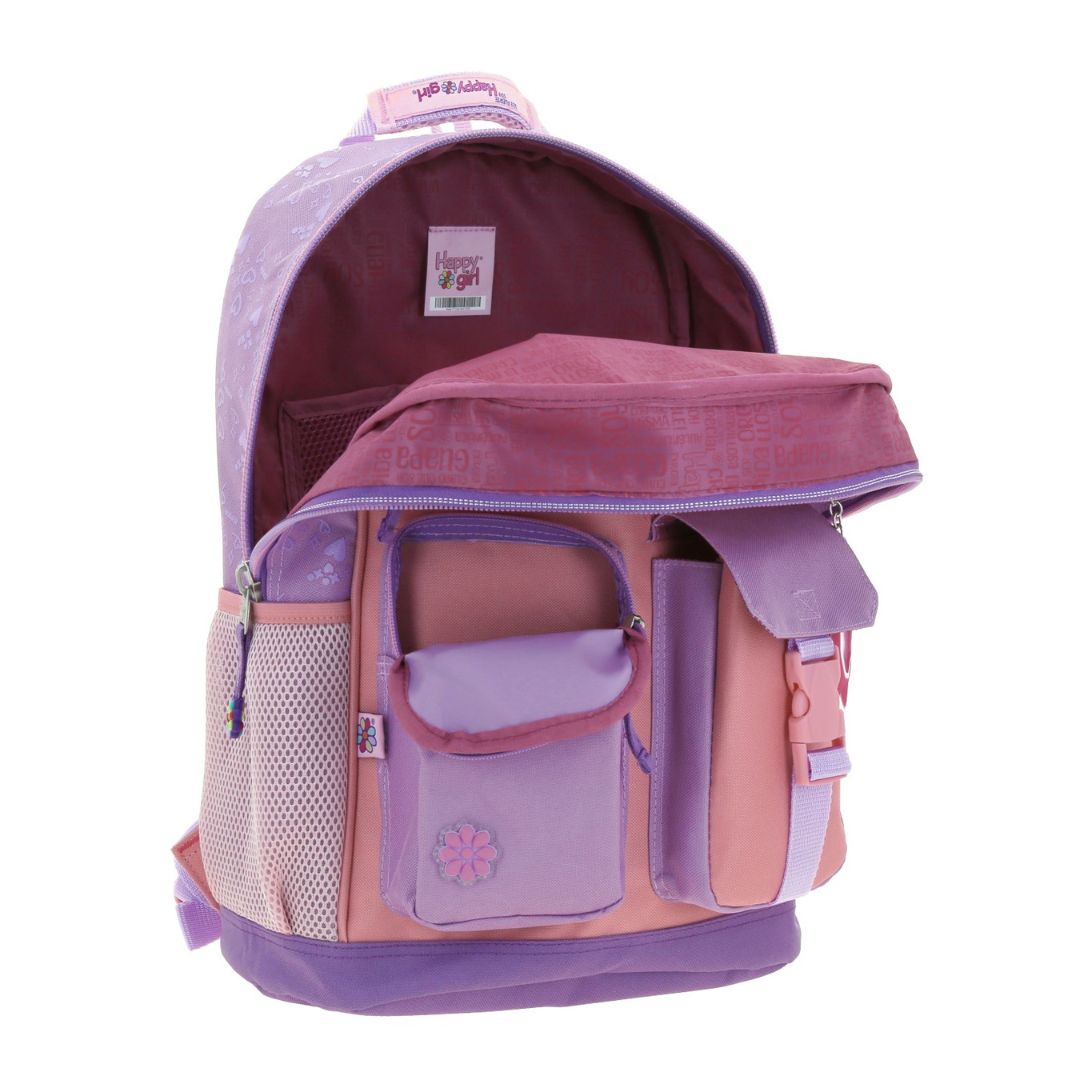 MOCHILA GRANDE MORADO HAPPY GIRL GRADIENT XXIV