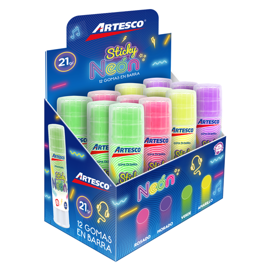 PEGAMENTO EN BARRA STICKY 21grs NEON