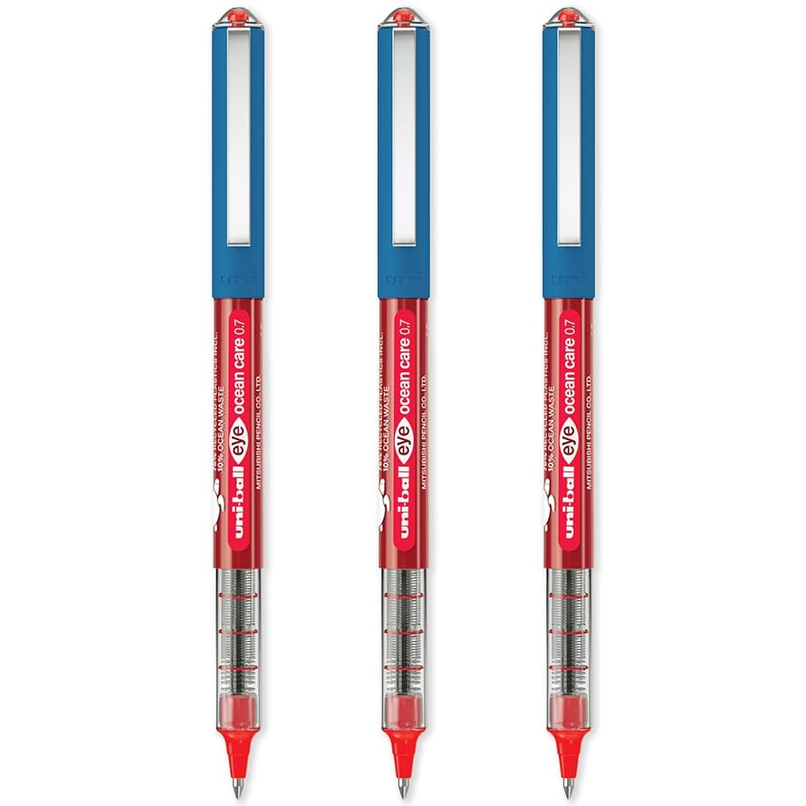 BOLIGRAFOS PUNTO METAL EYE OCEAN CARE FINO RB ROJO