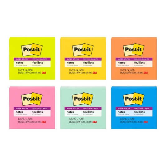 POST-IT (3 X 3) STYLE 270H SUPER ADHESIVAS