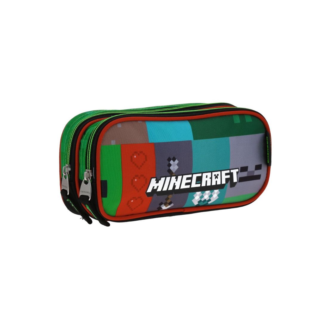 ESTUCHES P/LAPICES MINECRAFT TILES NEGRO XXIV