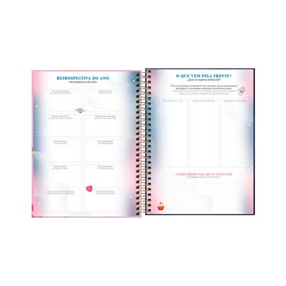 AGENDA DIARIA EN ESPIRAL 2024 PLANNER CAPRICHO M7