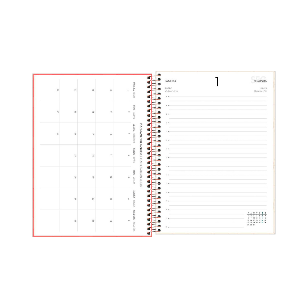 AGENDA DIARIA EN ESPIRAL 2024 SPOT M9