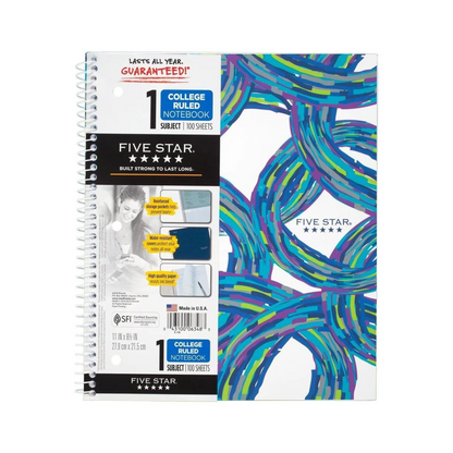 CUADERNOS FIVE STAR 1 DIV