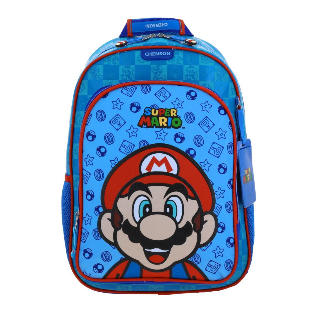 MOCHILA GRANDE AZULMARIO BROS FLEP XXIV