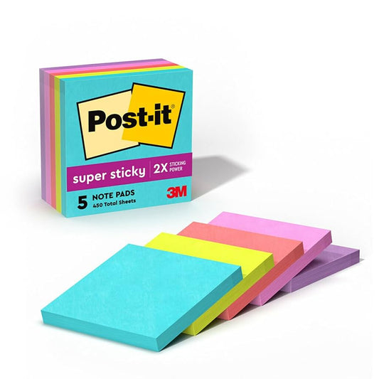 POST-IT (3 X 3) SUPER STICKY 5/1 cubo