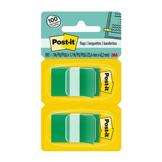 POST IT BANDERITA (1 X 1.7 in) VERDE 2-PK