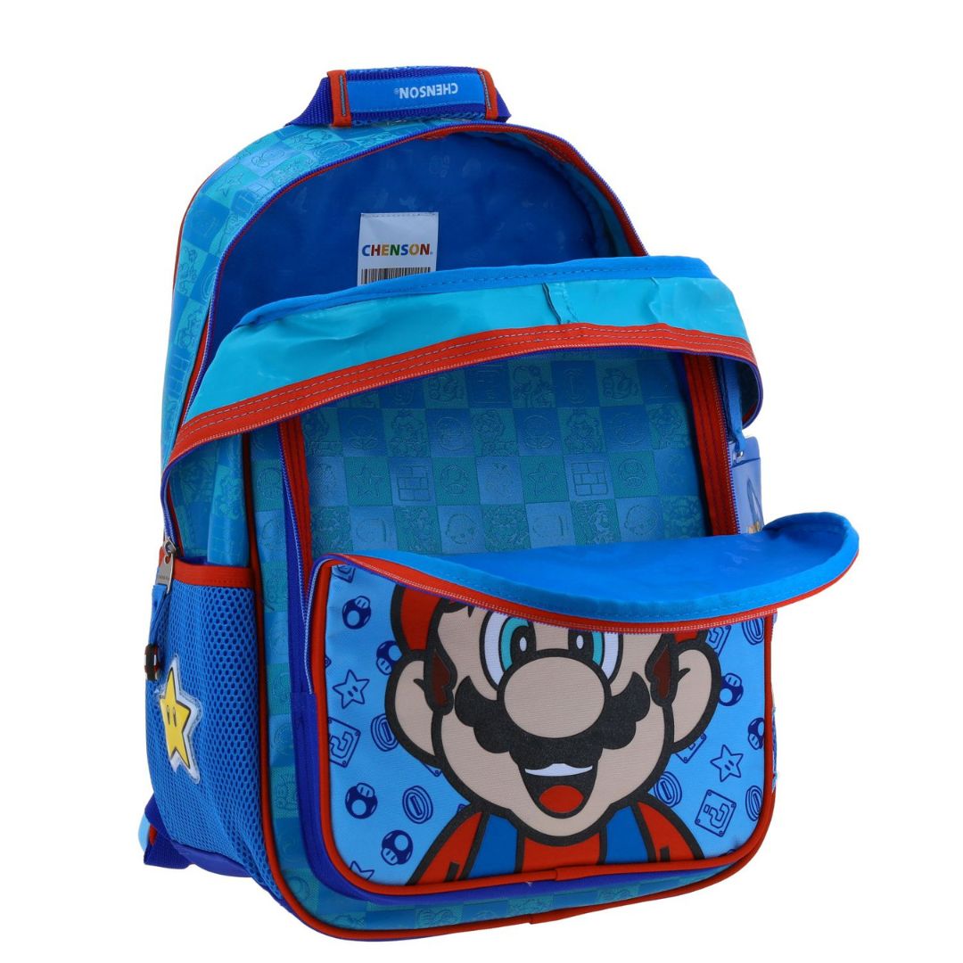 MOCHILA GRANDE AZULMARIO BROS FLEP XXIV