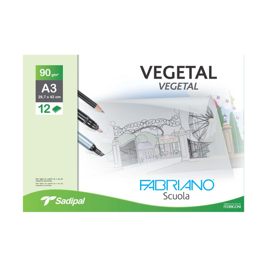 LIBRETAS PAPEL VEGETAL 90grs (29.7 X 42) 12h