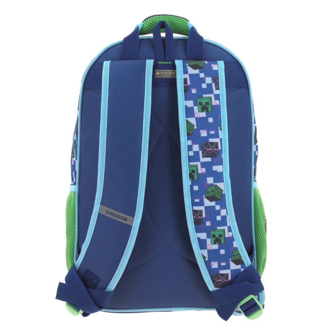 MOCHILA GRANDE AZUL MINECRAFT PLORE XXIV