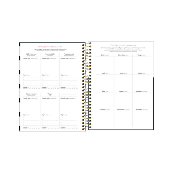 AGENDA DIARIA EN ESPIRAL 2024 PLANNER W VILLAG M7