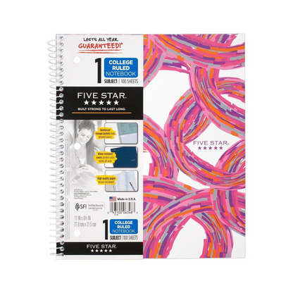 CUADERNOS FIVE STAR 1 DIV
