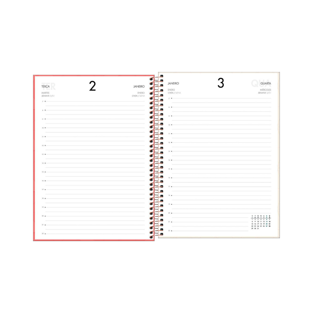 AGENDA DIARIA EN ESPIRAL 2024 SPOT M9