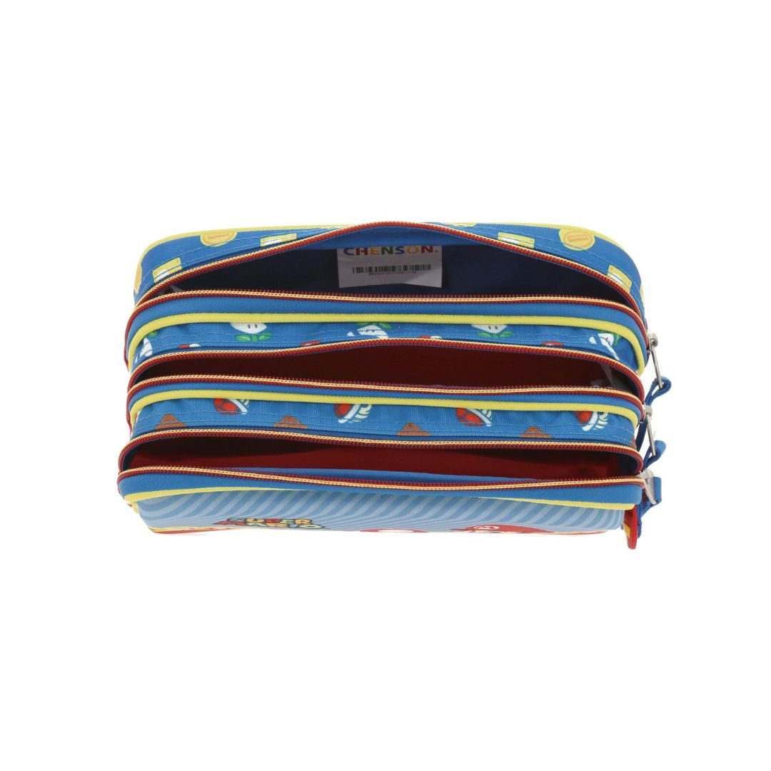 ESTUCHES P/LAPICES MARIO B.  MUSH AZUL XXIV