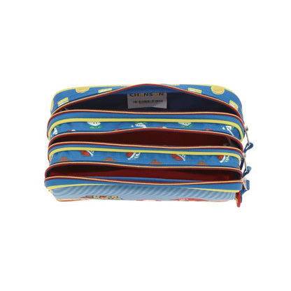 ESTUCHES P/LAPICES MARIO B.  MUSH AZUL XXIV