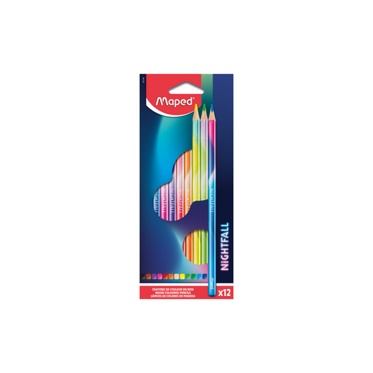 LAPICES DE COLORES NIGHTFALL X12 CAJA DE CARTON