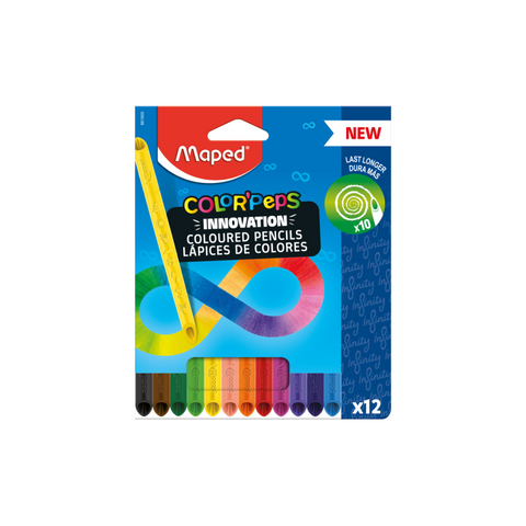 JUEGO LAPICES DE COLORES COLORPEPS INFINITY 12/1